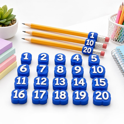 🎁Last Day 50% OFF - Numbered Pencil Toppers