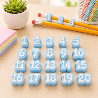🎁Last Day 50% OFF - Numbered Pencil Toppers