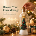 Plainlygoods 8" Recordable Christmas Tree Message In A Bottle