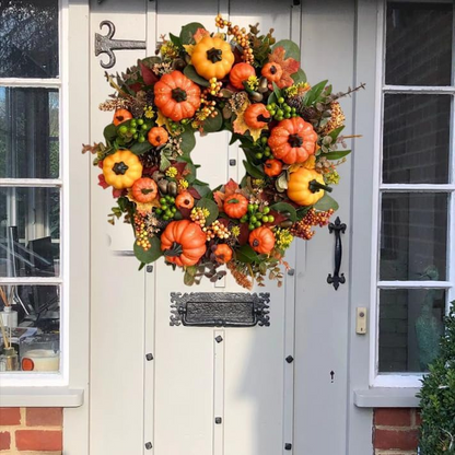 💖Fall Peony And Pumpkin Wreath - Year Round Wreath