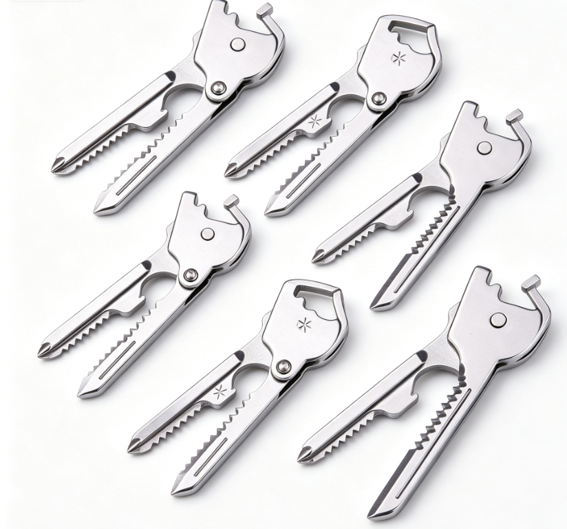 Multi-functional 6-in-1 Pocket Knife Portable Keychain