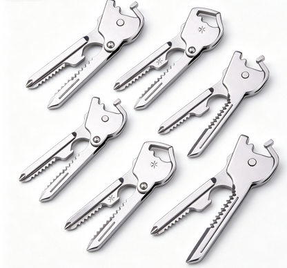 Multi-functional 6-in-1 Pocket Knife Portable Keychain