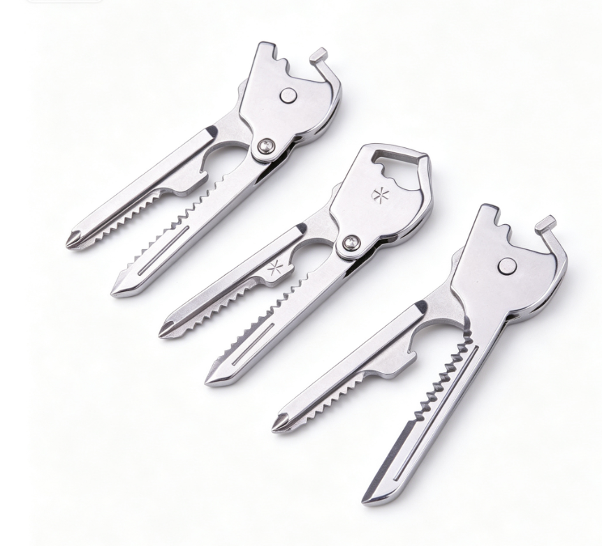 Multi-functional 6-in-1 Pocket Knife Portable Keychain