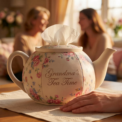 🔥HOT SALE🔥💥🏆Only $39.99 This Week🫖Floral Decorative Teapot Tissue Box🫖