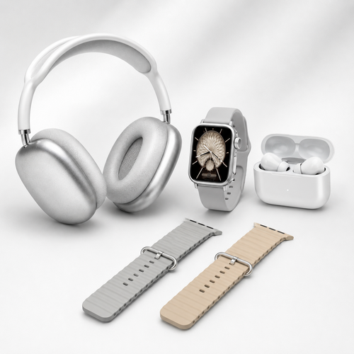 💥SAVE 70%⌚Smartwatch Set with Dual Earphones and Four Watch Straps🎧