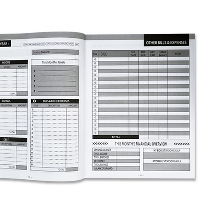 Bill tracker notebook