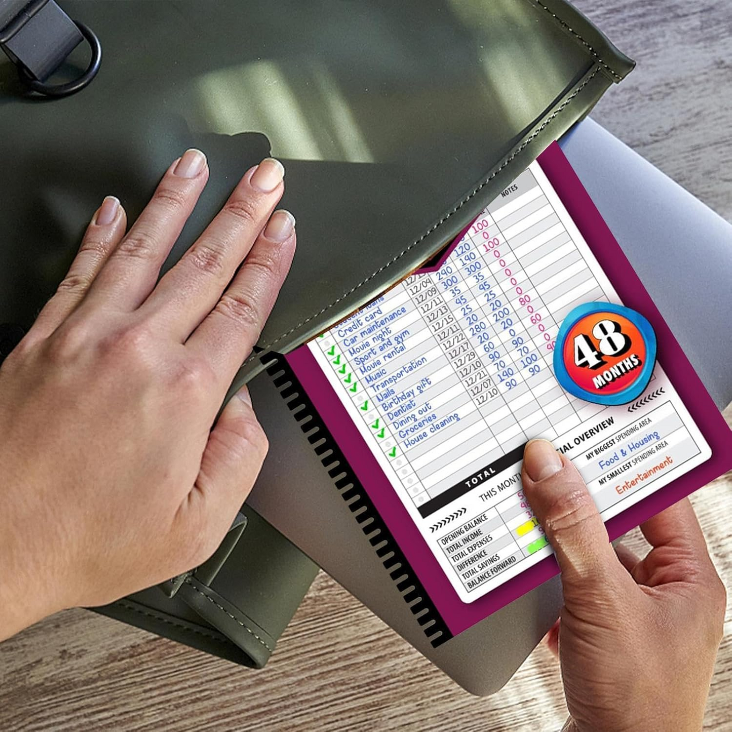 Bill tracker notebook