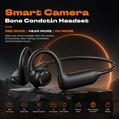 E12 Bone Conduction Headphones with Camera