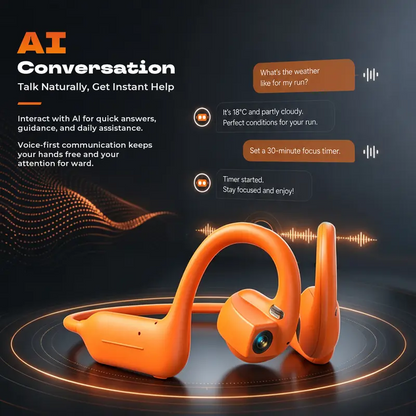 E12 Bone Conduction Headphones with Camera