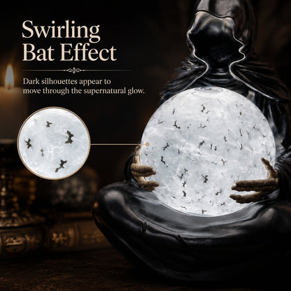 🔮 Mystic Reaper Swirling Bat Crystal Ball Light✈️ Buy 2 Get Free Shipping