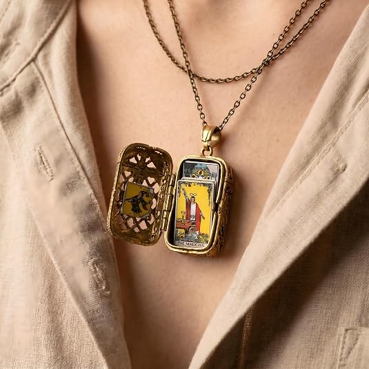 🔥LAST DAY 49% OFF - 📿Tiny Tarot Deck Necklace