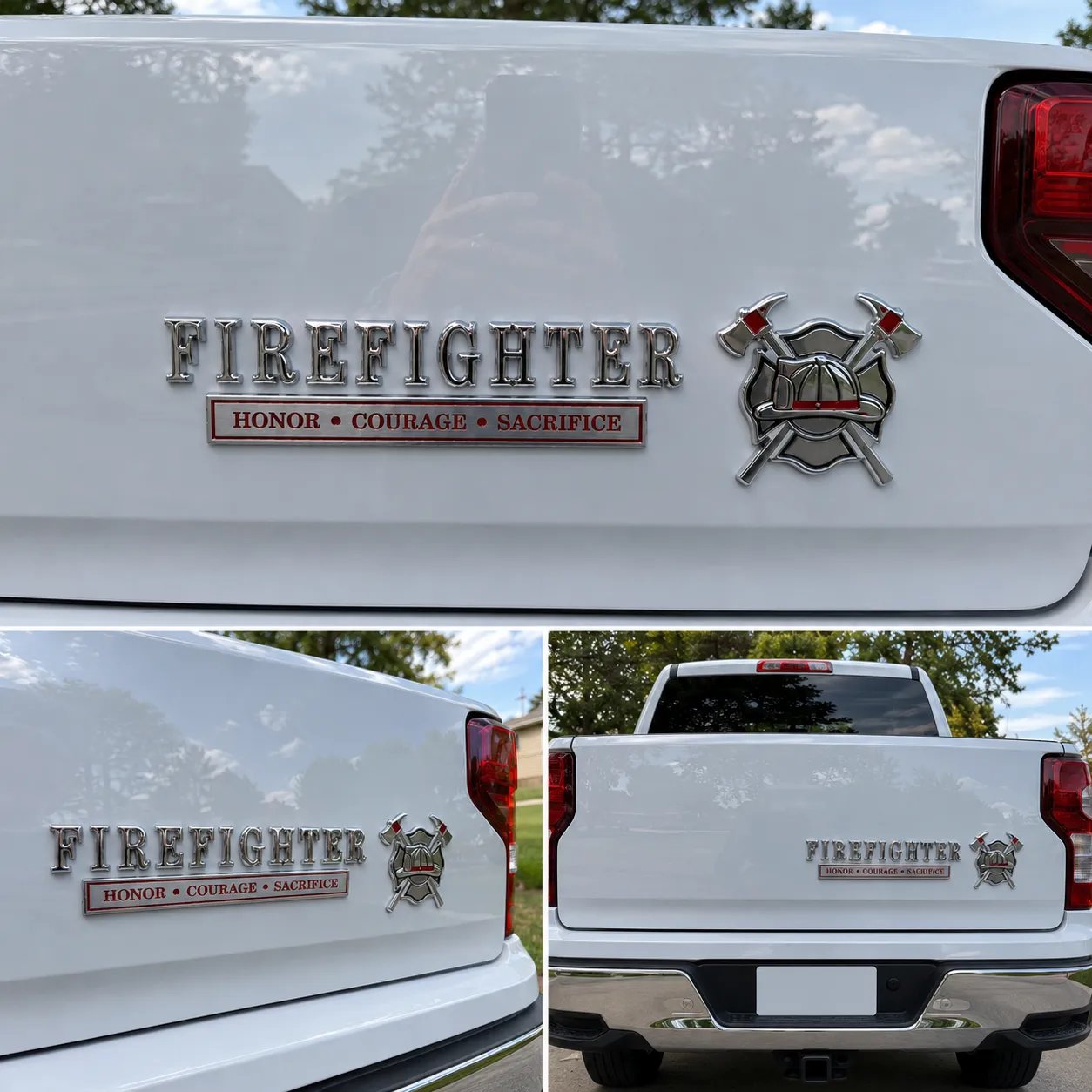 🔥Father's Day 50% OFF - 🚒 Firefighter Honor Courage Sacrifice Car Emblem Metal Badge