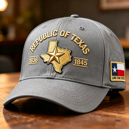 🔥Republic of Texas Embroidered Hat