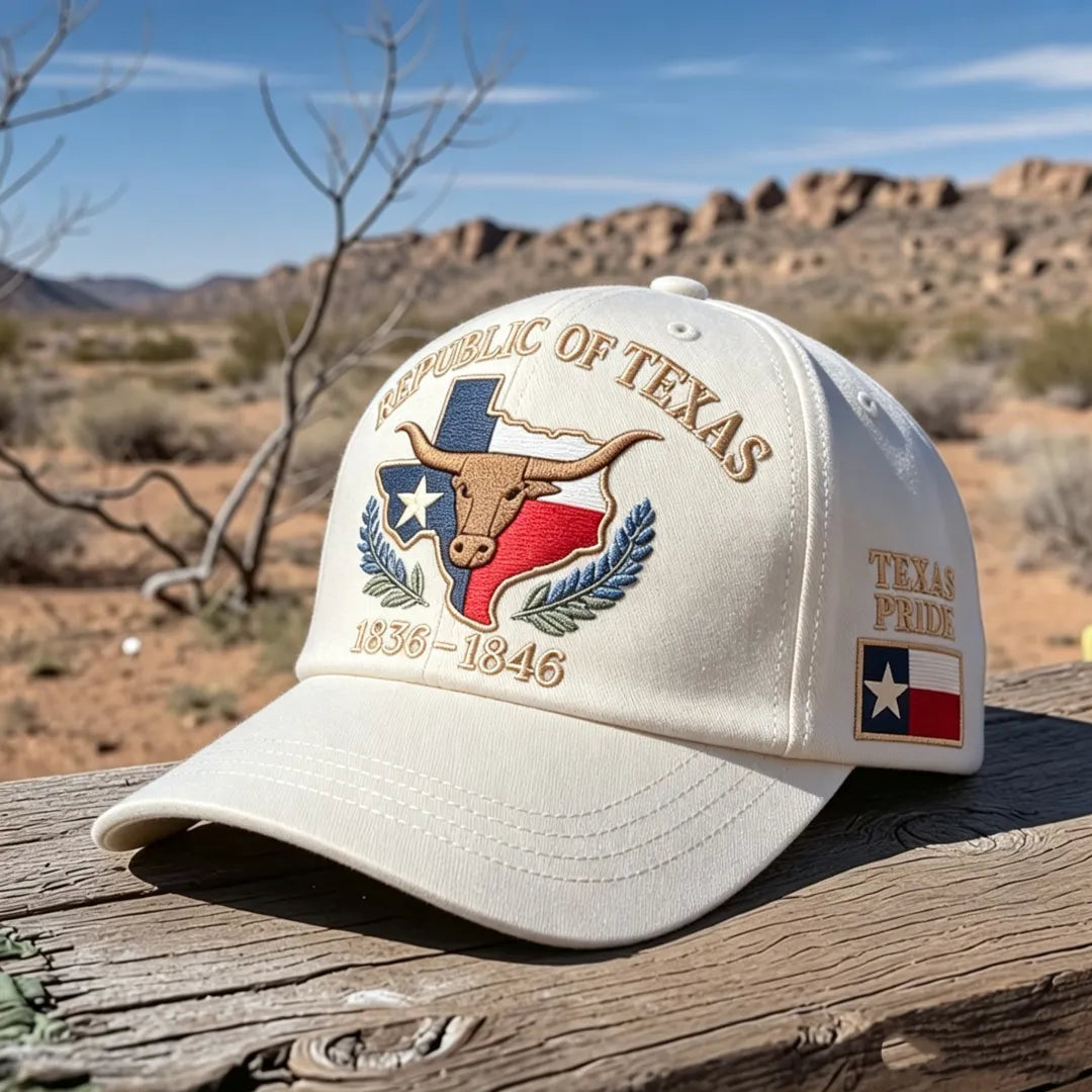 🔥Republic of Texas Embroidered Hat