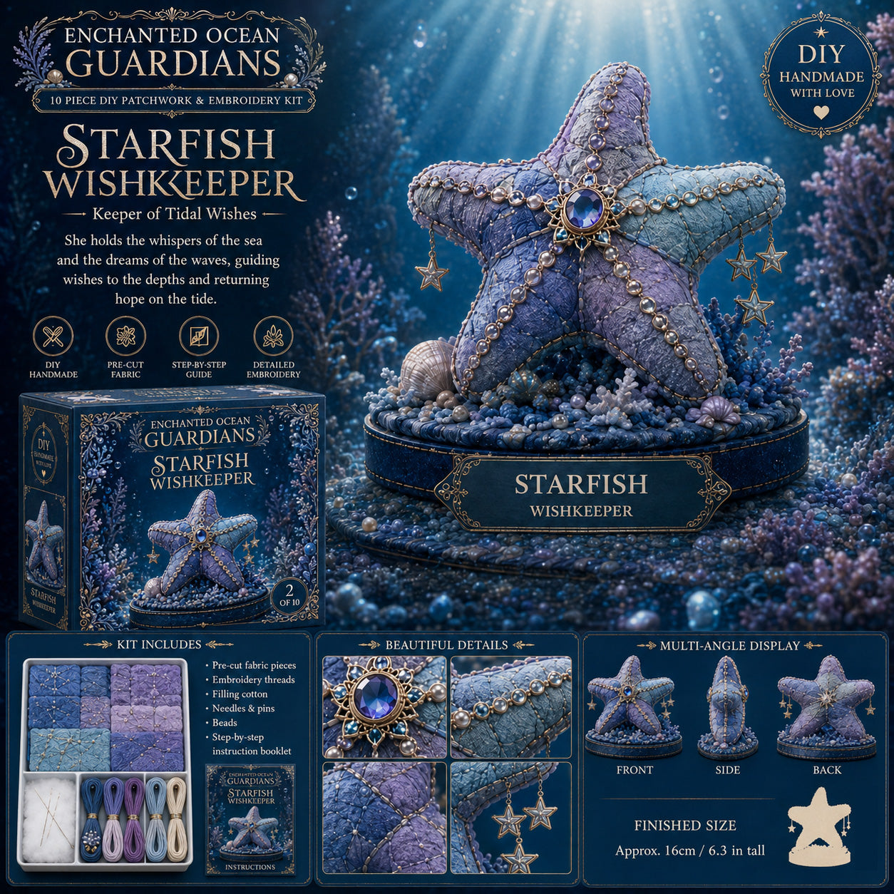 🌊 Ocean Elf Patchwork Handicraft Set