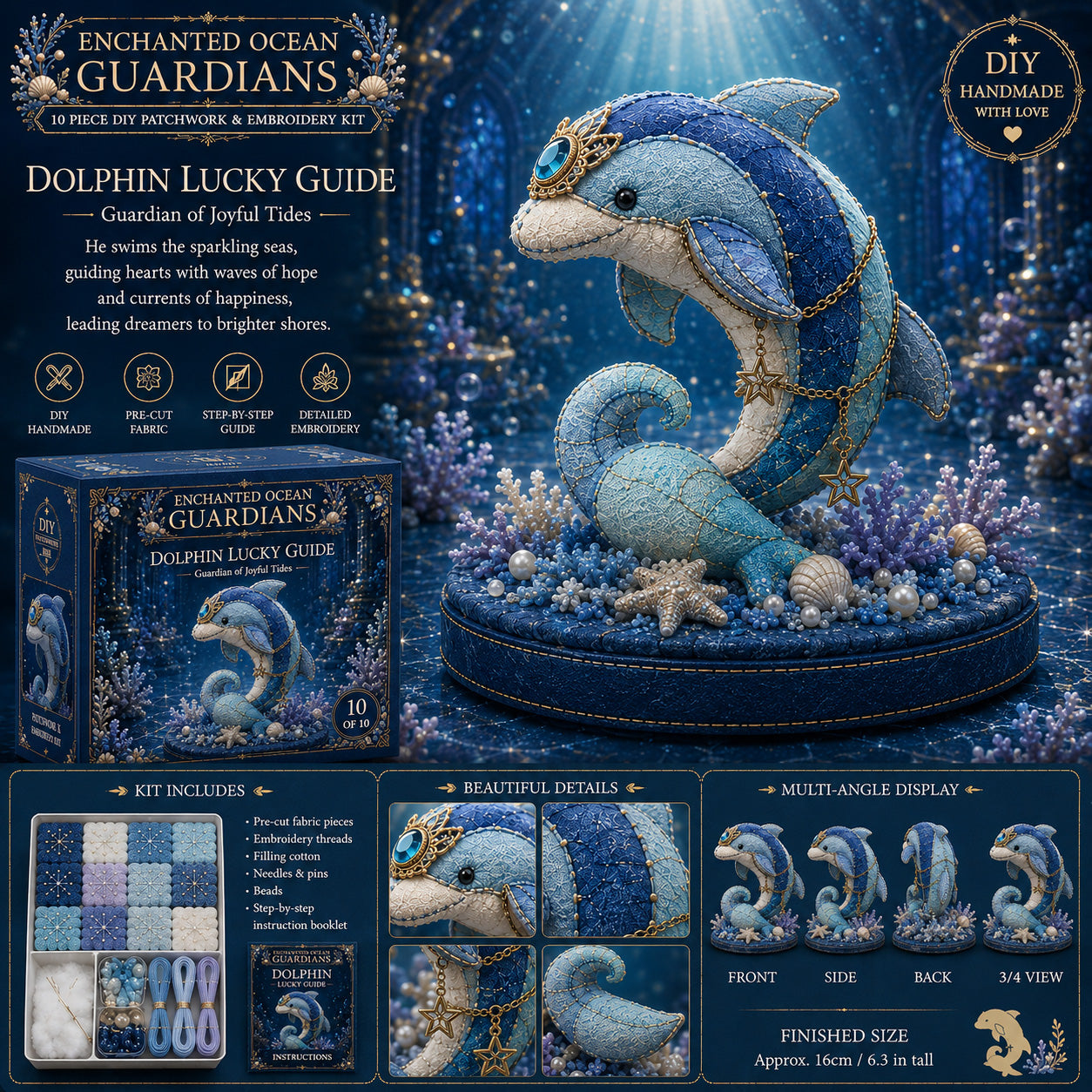 🌊 Ocean Elf Patchwork Handicraft Set