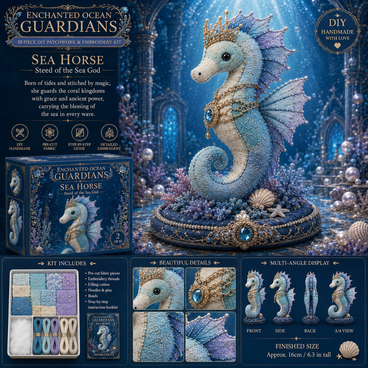 🌊 Ocean Elf Patchwork Handicraft Set