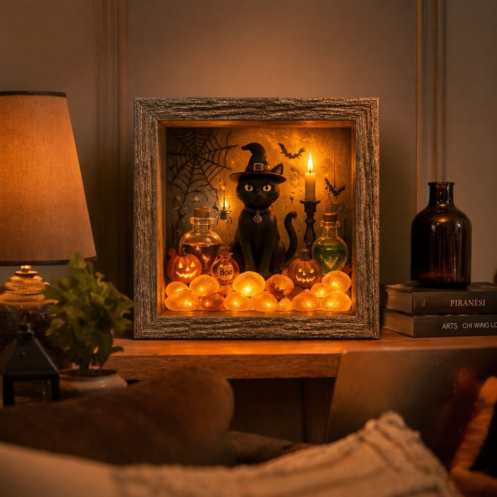 🎁Last Day 50% OFF -🔥💝Halloween Shadow Box Night Light