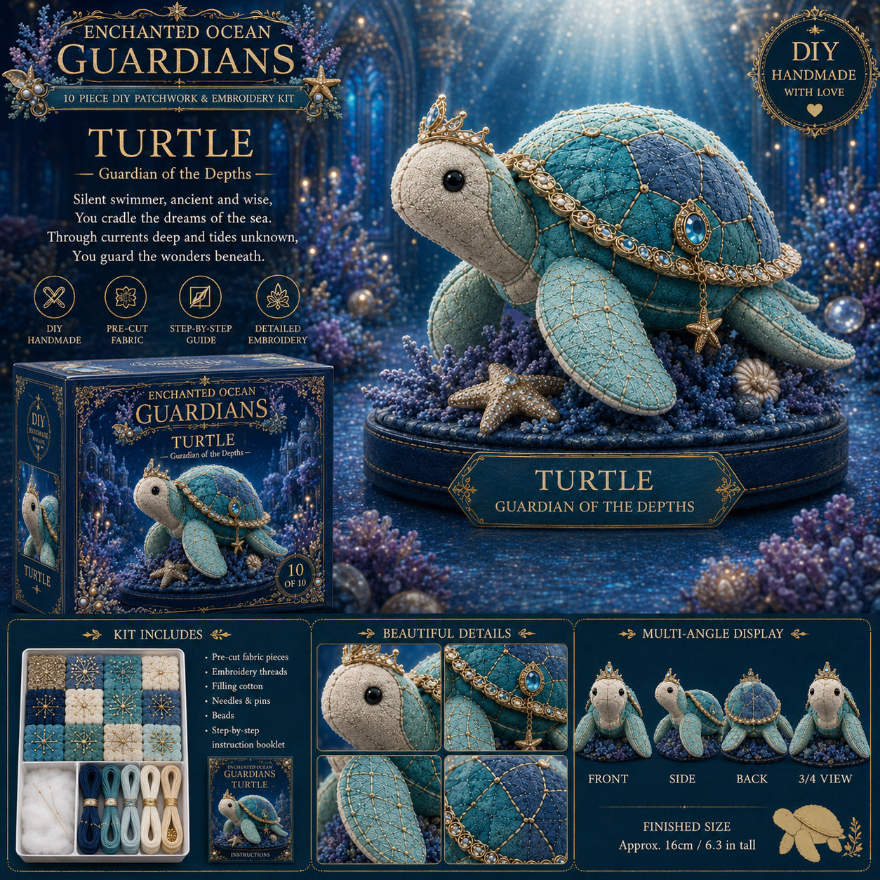 🌊 Ocean Elf Patchwork Handicraft Set