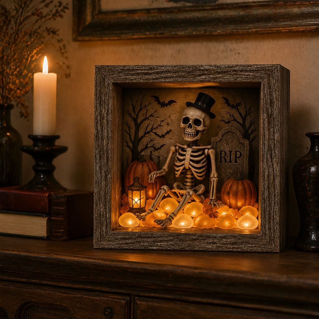 🎁Last Day 50% OFF -🔥💝Halloween Shadow Box Night Light
