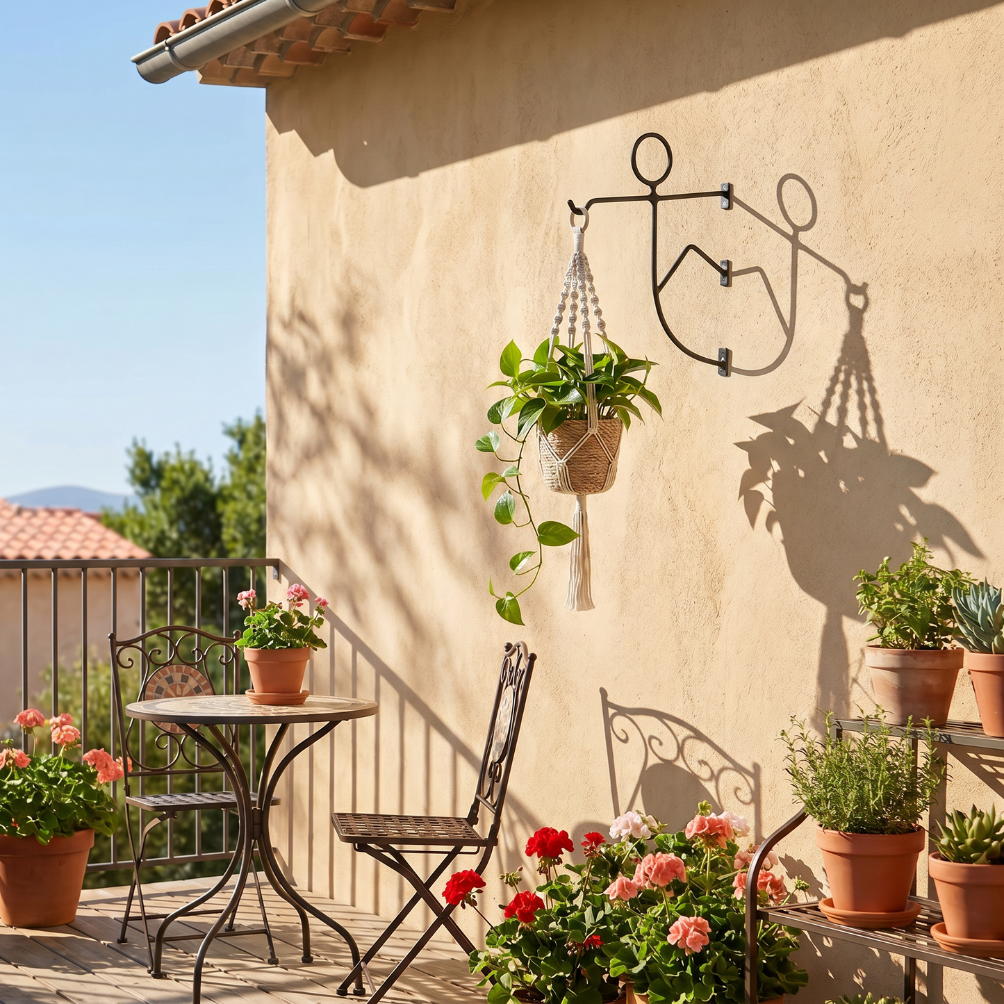 🎣 Creative Iron Wall Bracket - Transform Your Walls into Living Art