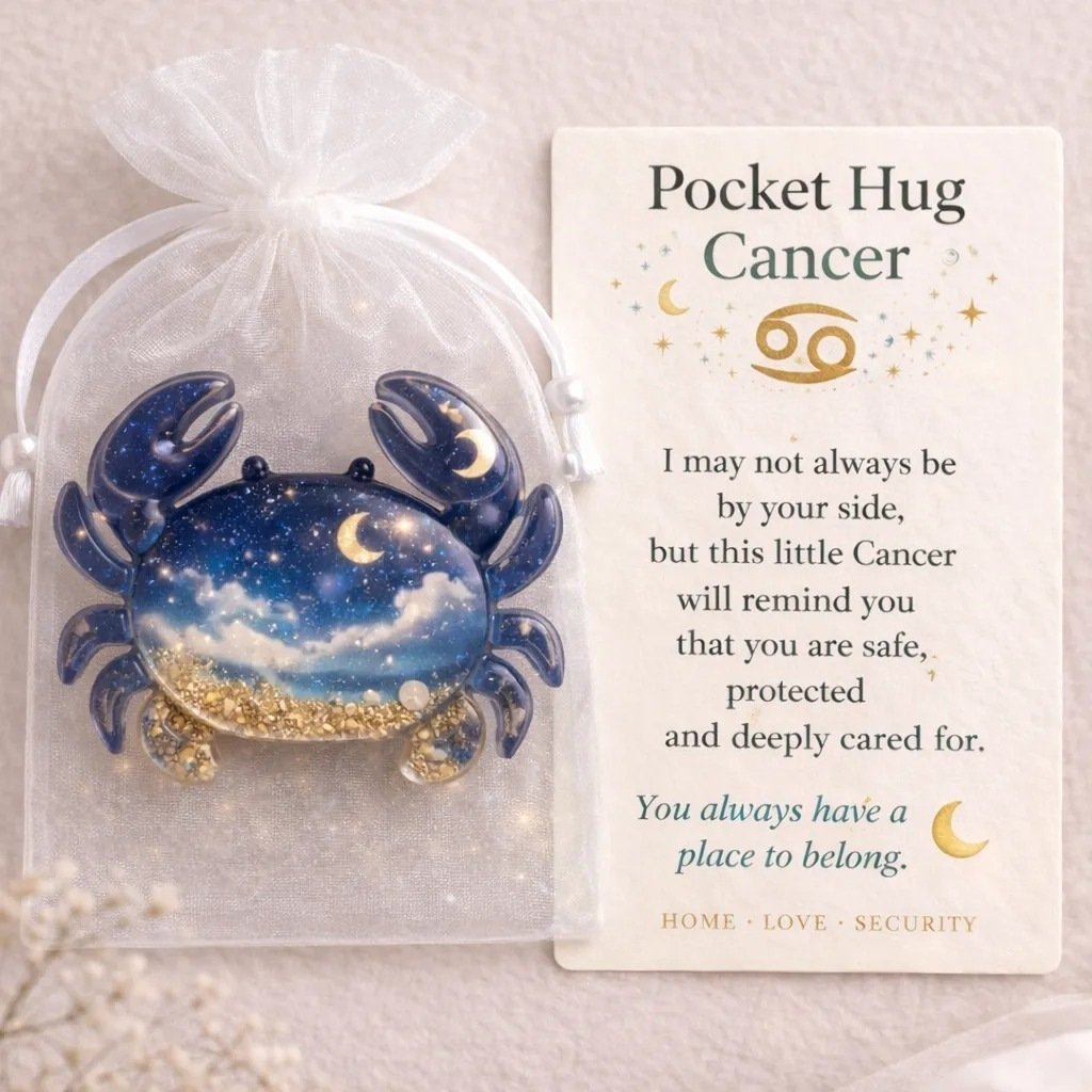 ⚡️🎁🔮Zodiac Glass Pocket Hug