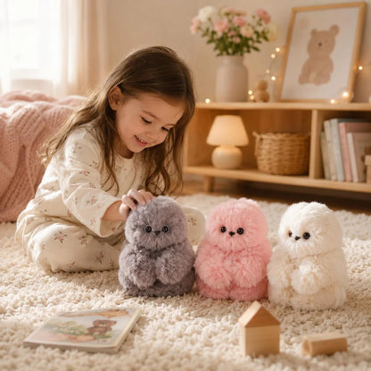 🦉3-in-1 Interactive Plush Owl – Talks, Sings & Turns Head – Cute Plush Pendant for Baby, Bags& Cars