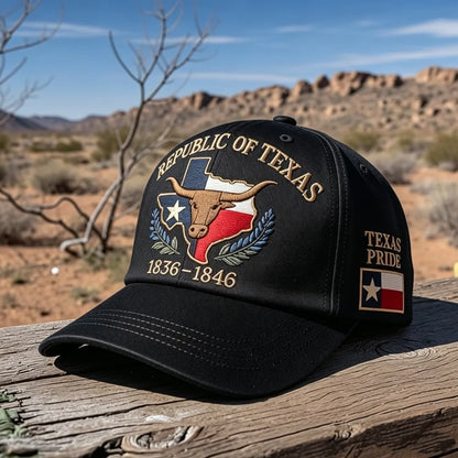 🔥Republic of Texas Embroidered Hat
