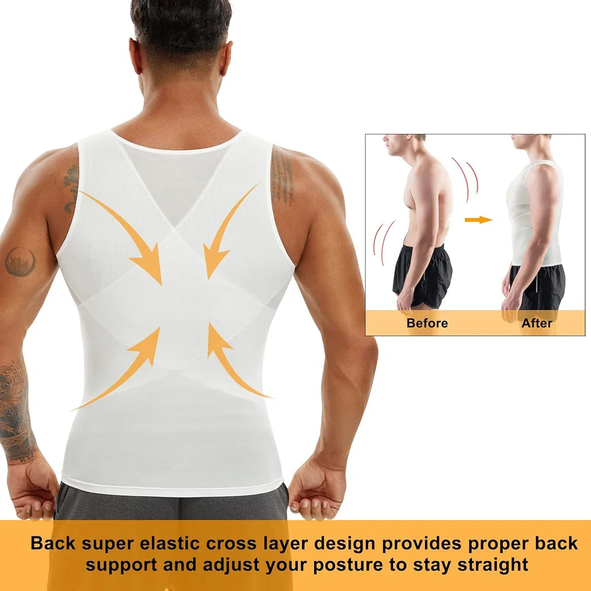 🔥Buy 2 Get FreeShipping-Men Compression Shirt CrossMesh Tank Top Breathable