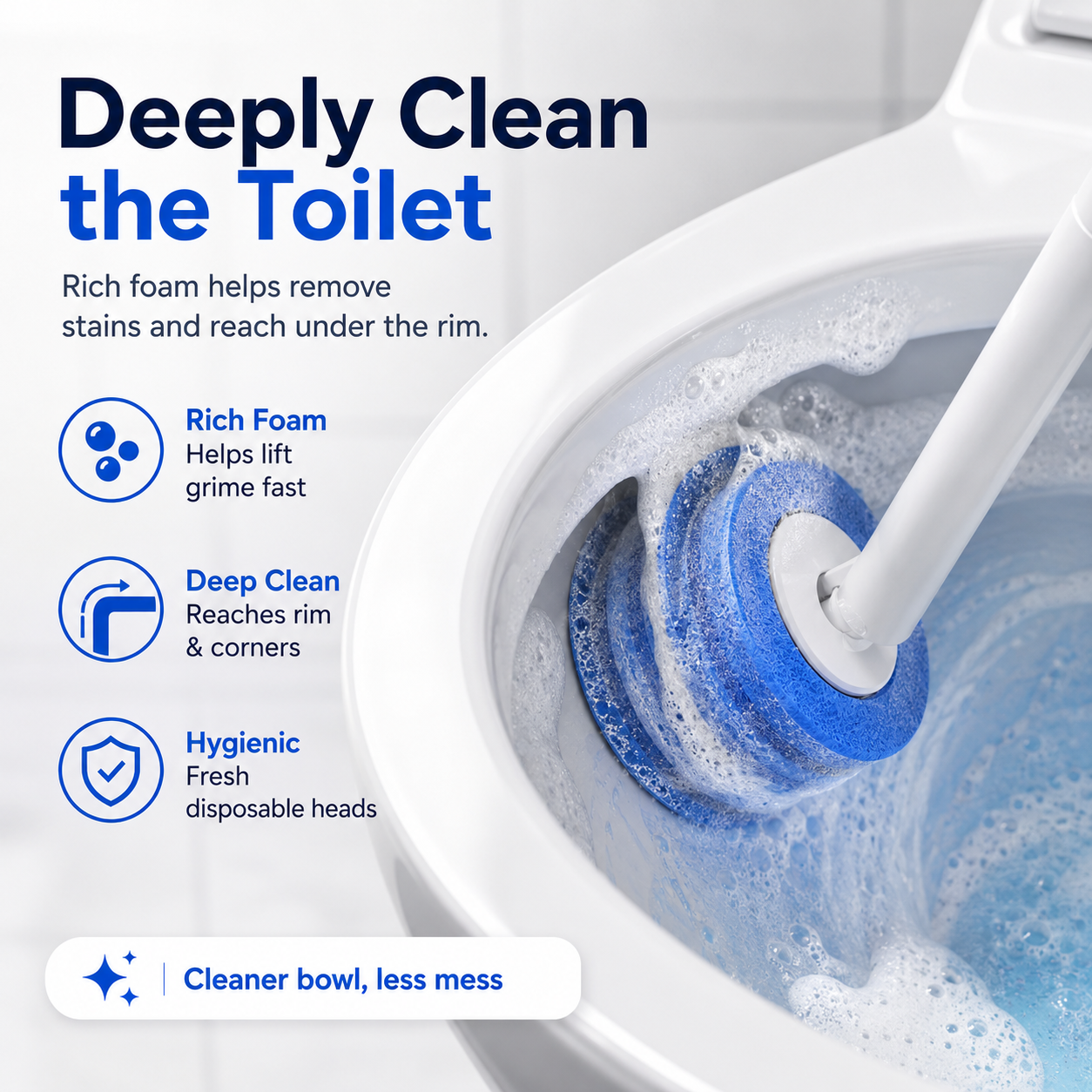 Disposable Toilet Brush Kit | No-Touch Toilet Cleaner