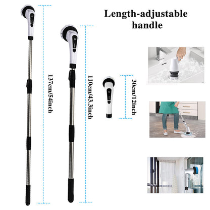 🧽50% OFF⚡ Electric Rotating Cleaning Brush | 7 Brush Heads · 300 RPM · IPX5 Waterproof · 2500mAh Long Battery Life · Makes Housework a Breeze