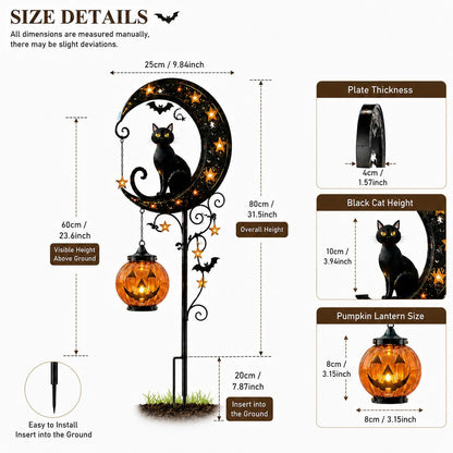 🎃Halloween Early Bird Special Sale 49% OFF-Pumpkin Moon Garden Stake Light