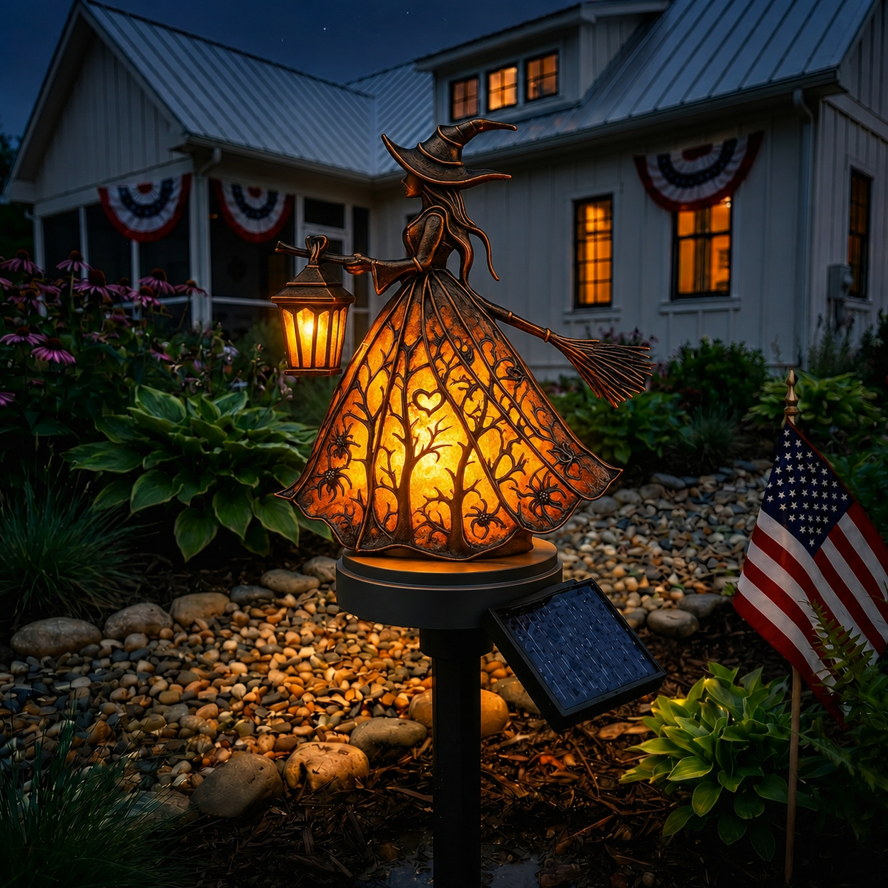 ✨ Solar Garden Sculpture Light | Waterproof Outdoor Landscape Decorative Light with Fantasy Theme