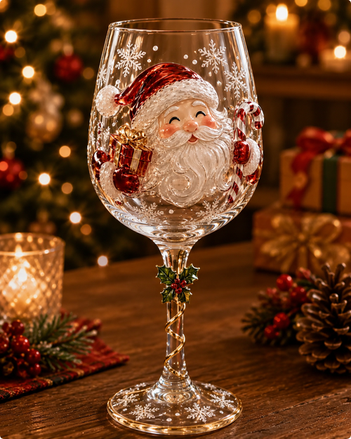 🔥Last day 50% OFF🎁Christmas 3D Wine Glass Collection Gift Box Set✨