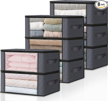 🔥Factory Clearance Sale 75% OFF📦Large-Capacity Clear Storage Bags with Reinforced Handles – For Clothes, Bedding & Moving