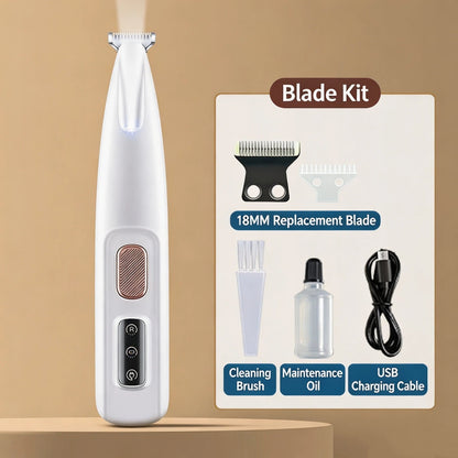 🔥⏳ Limited Stock 🐾Waterproof Rechargeable Pet Shaver with Bright LED Light, Ultra Quiet Home Pet Grooming Clipper Cut Salon Cost