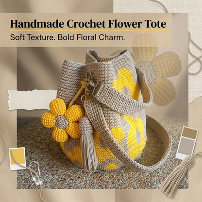 🎁🌼Only $34.90 This Week🌟🎉Handmade Crochet Flower Tote 🌼✨