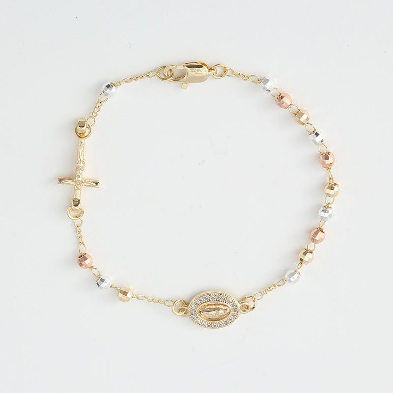 ⚡Hot Sales 42% OFF✝️Rosary Cross Beaded Bracelet✨✨