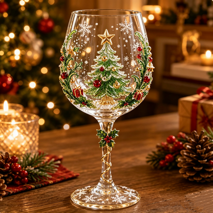🔥Last day 50% OFF🎁Christmas 3D Wine Glass Collection Gift Box Set✨