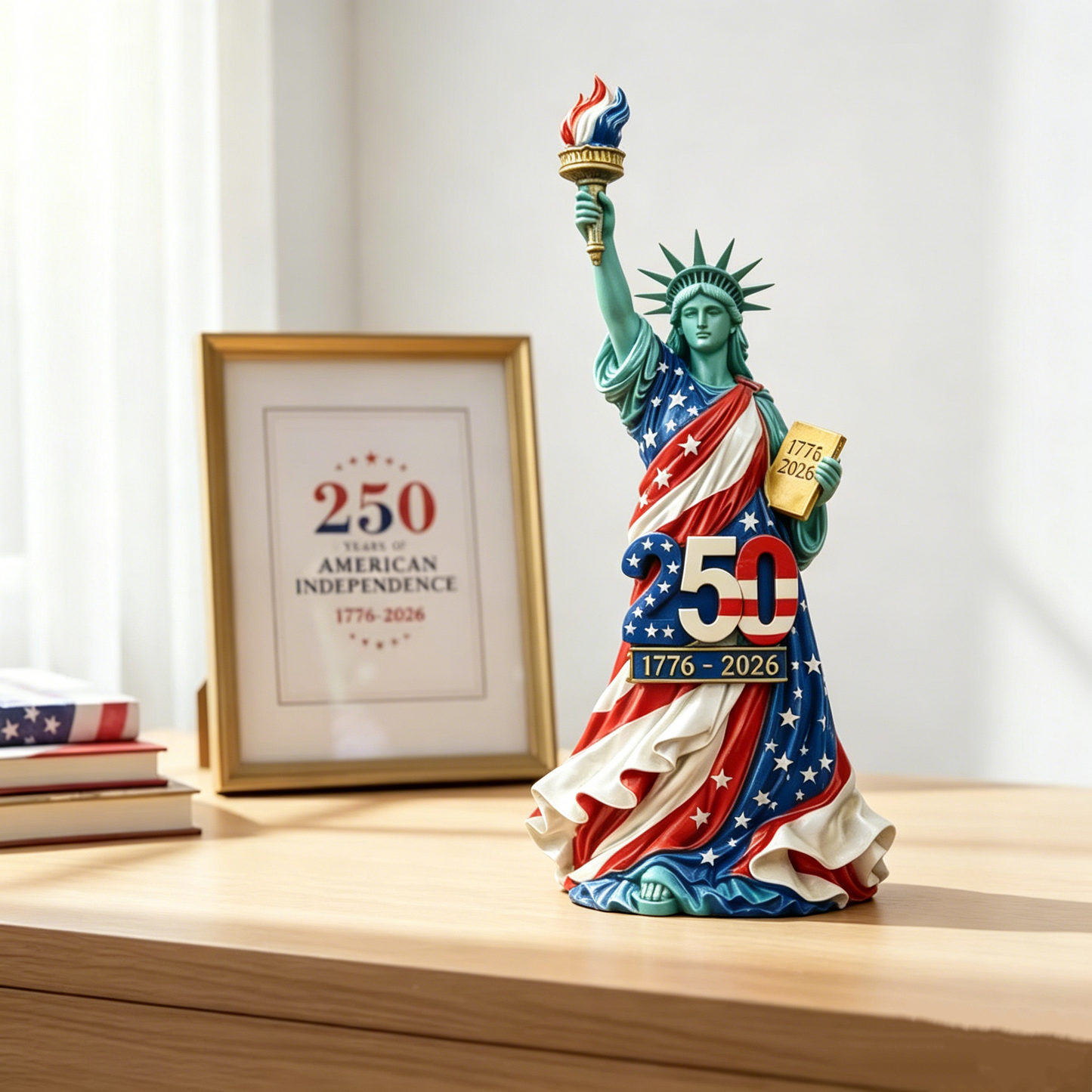 Handmade USA 250th Anniversary Statue of Liberty Figurine