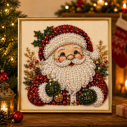 🎄LAST DAY 49% OFF – DIY Christmas Pearl Diamond Painting Art Kit With Frame