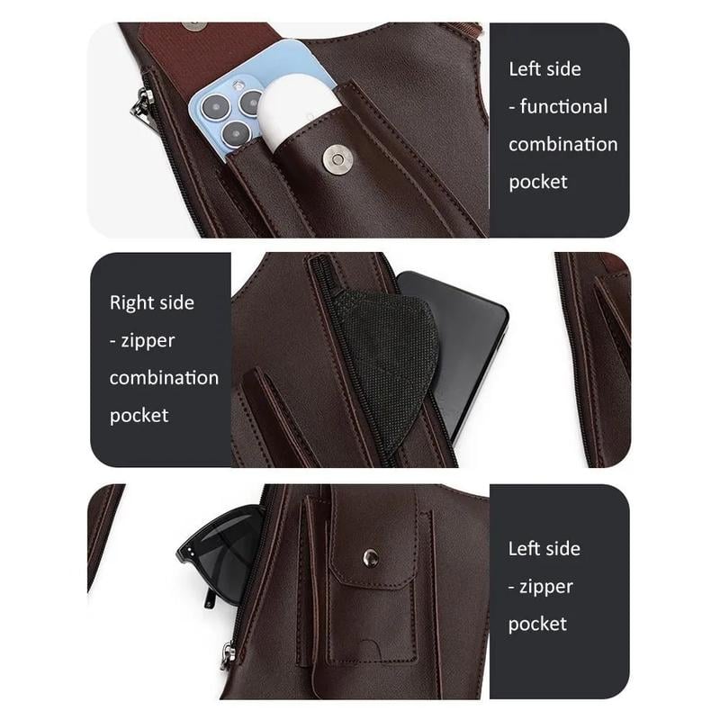 🔥2026 Hot Sale 50% OFF!🔥-Premium Leather Adjustable Underarm Shoulder Bag for Men & Women