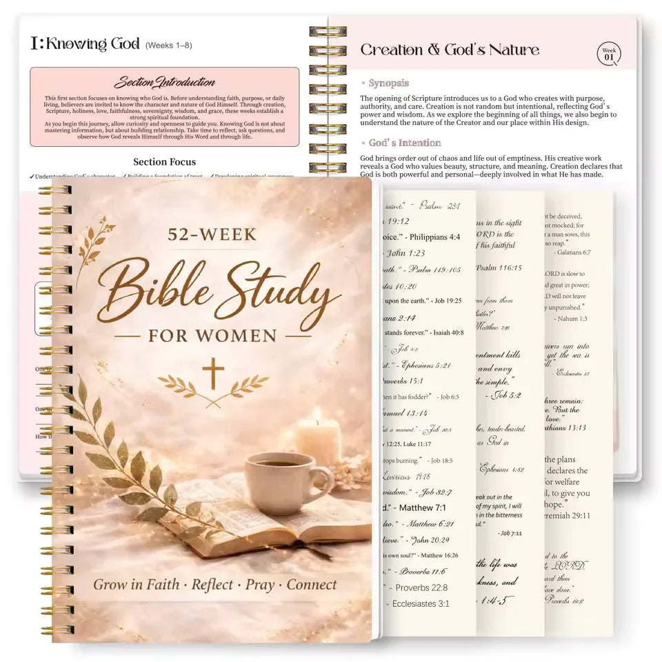 ✝️🙏The Bible in a Year for Women: 52-Week Guided Study📚