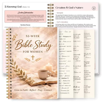 ✝️🙏The Bible in a Year for Women: 52-Week Guided Study📚
