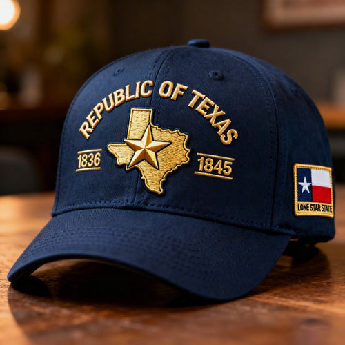 🔥Republic of Texas Embroidered Hat