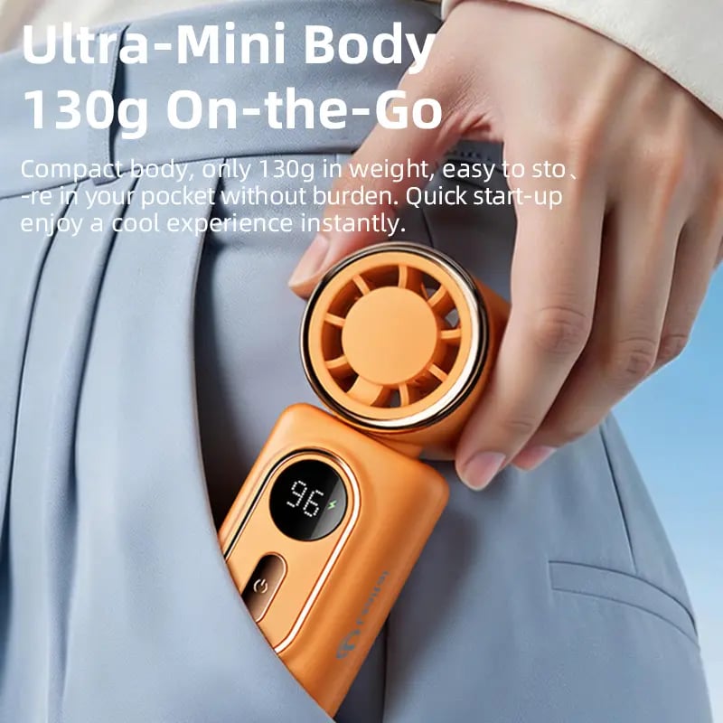 🌬️New Arrival 50% OFF🌬️ Mini Portable Handheld Clip Fan – 3-in-1 Rechargeable 3000mAh Battery 🔋
