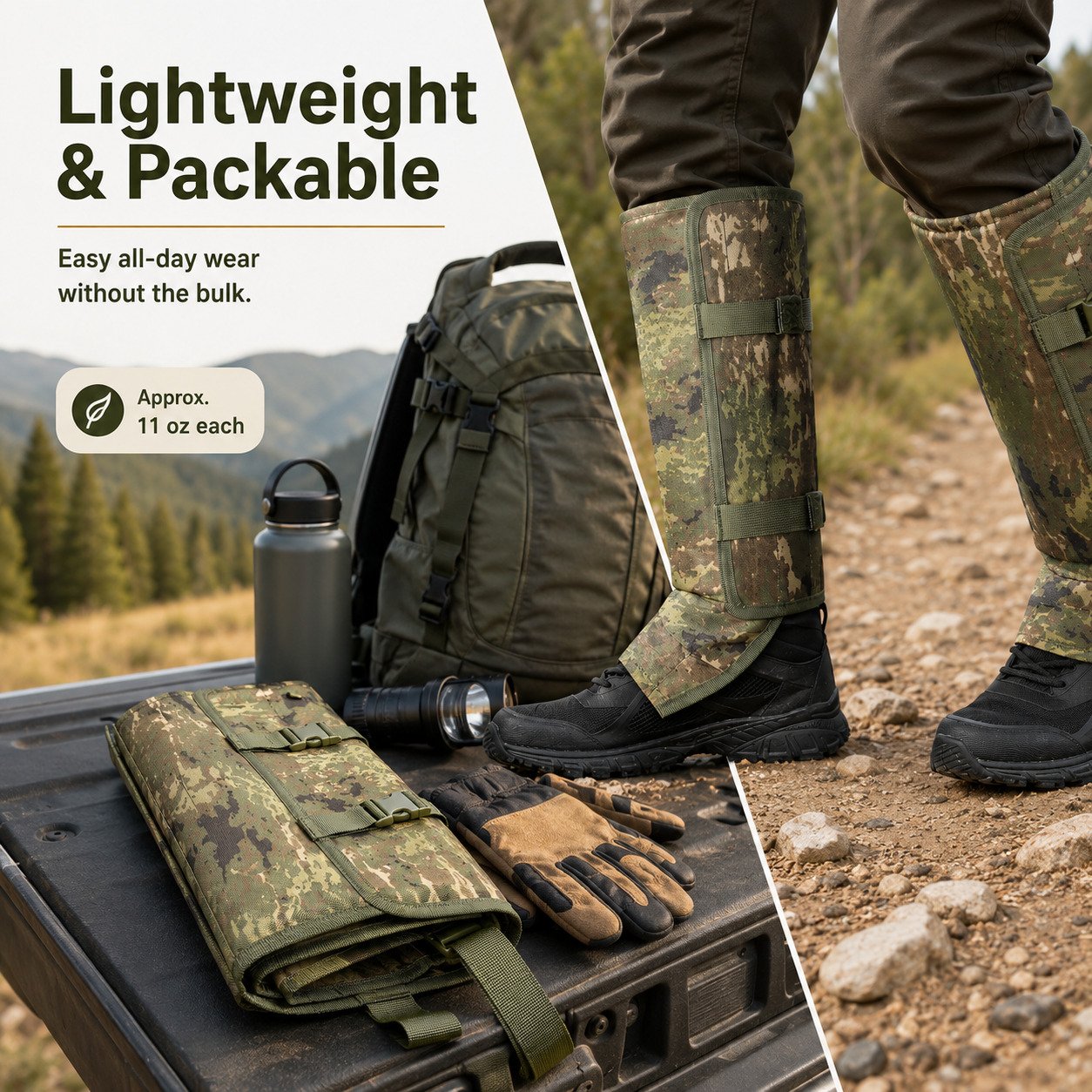 Sports leg warmers, snake bite protection leg warmers, outdoor hunting leg protection against puncture wounds