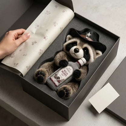 🦝Wild West Whiskey Raccoon Collector Plush Doll