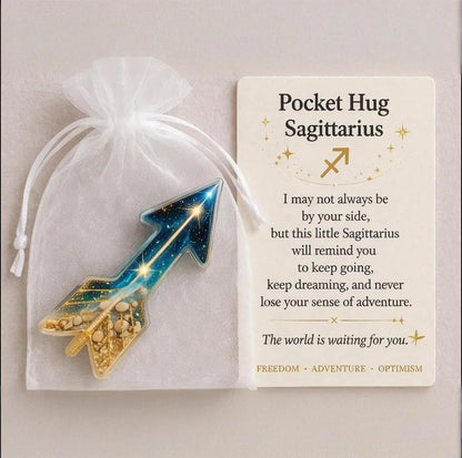 ⚡️🎁🔮Zodiac Glass Pocket Hug