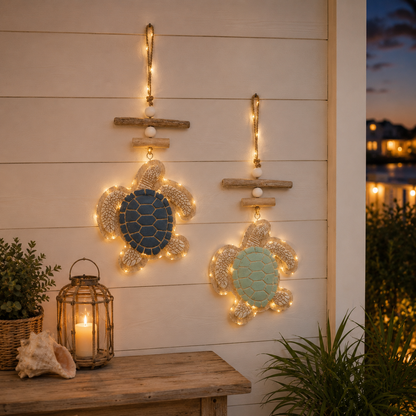 🔥Last Day 49% OFF🔥Glowing Coastal Sea Turtle Wall Art